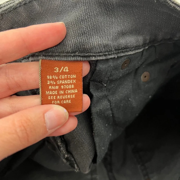 delia*s‎ Morgan Frayed Hem Shorts Size 3 Black - Picture 7 of 9